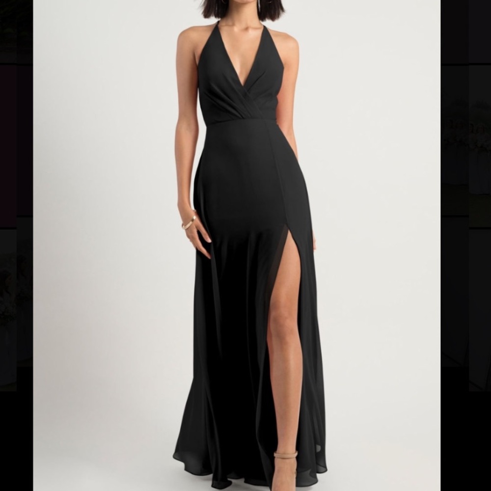 Jenny Yoo Bryce Black Chiffon